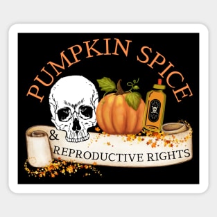 Pumpkin Spice and Reproductive Rights Feminist Witch Sticker